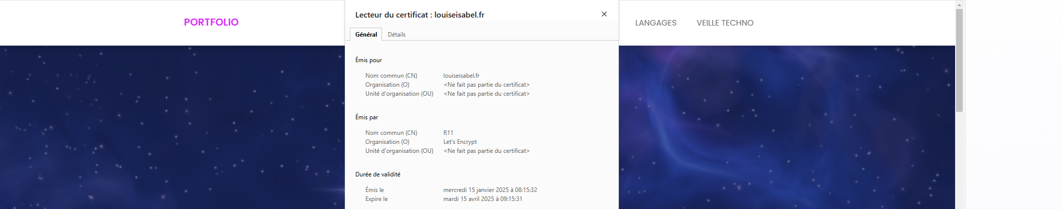 certif portfolio