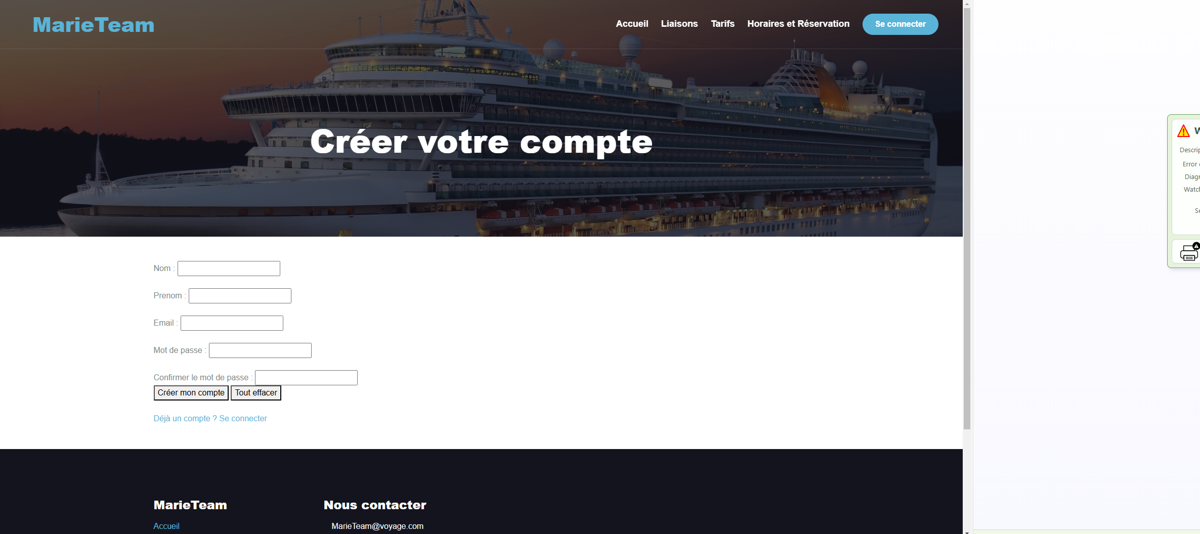 compte marieteam