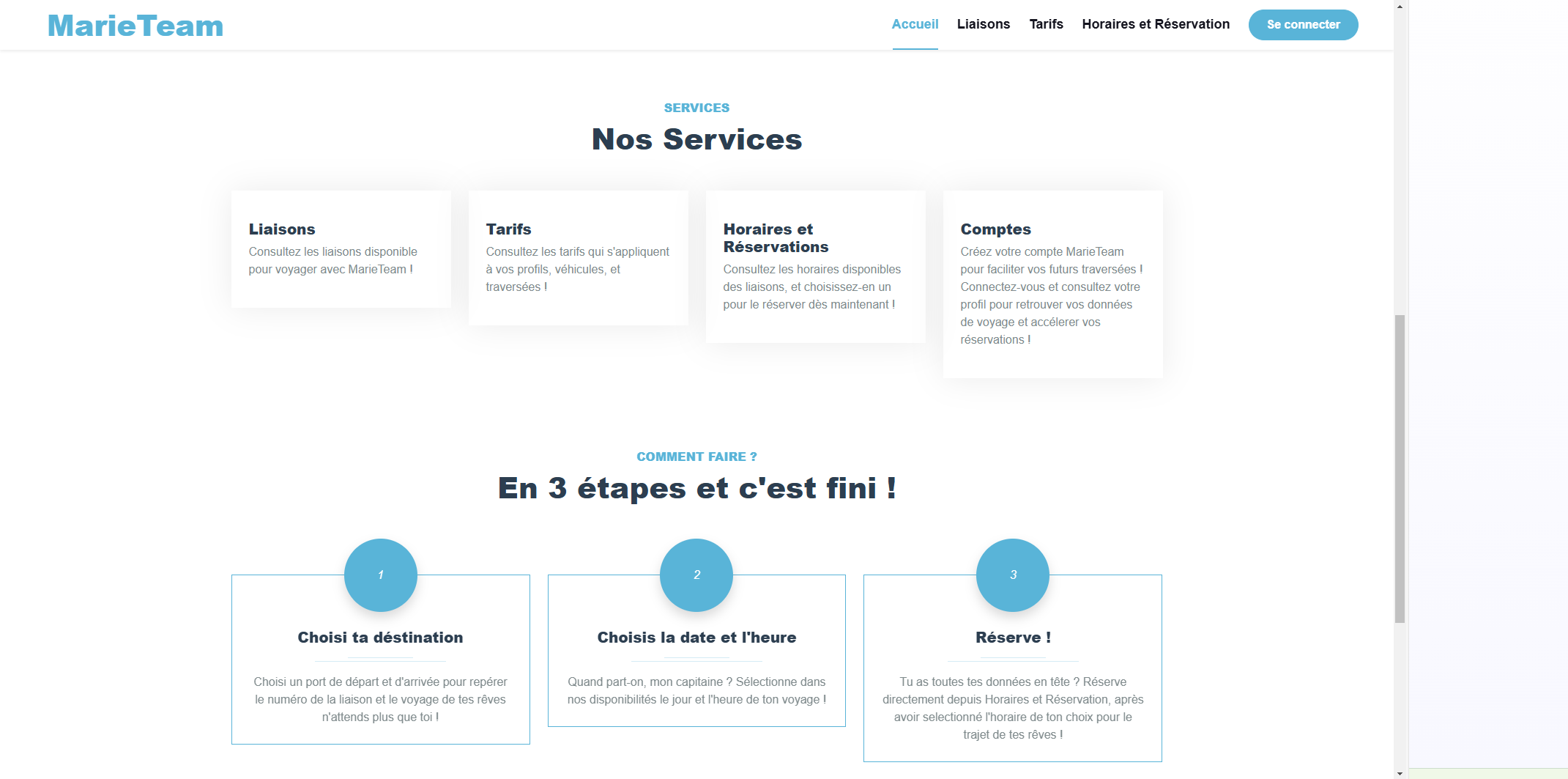 services marieteam